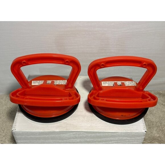 Boter Glass Suction Plate Handle Set Heavy Duty Orange For Glass Smooth Surfaces - Picture 3 of 7